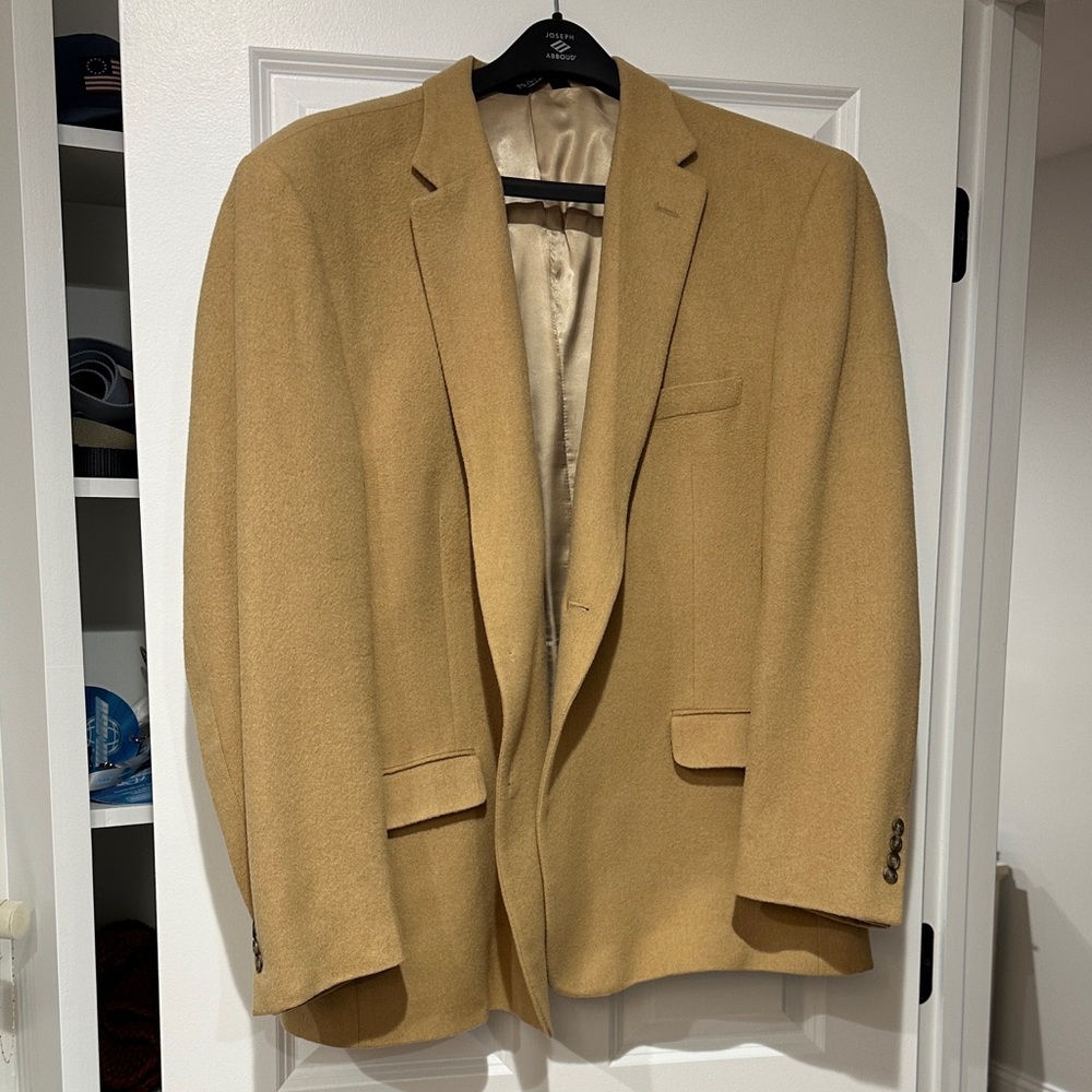 Men's Tan Camel Hair Blazer